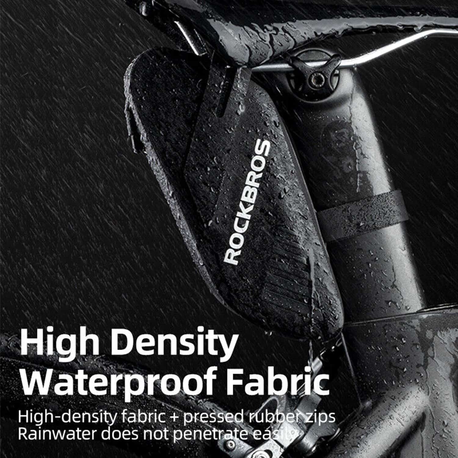 RockBros® Waterproof Bike Saddle Bag: Lightweight Frame Bag - Image 11