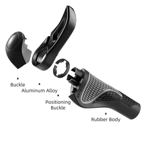 RockBros® Ergonomic Bike Grips: Lock-on Non-Slip Rubber - Image 7