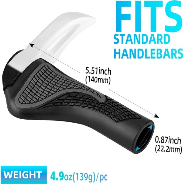 RockBros® Ergonomic Bike Grips: Lock-on Non-Slip Rubber - Image 2