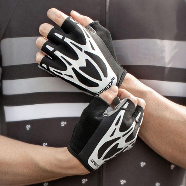 RockBros® Half-Finger Reflective Cycling Gloves - Image 9
