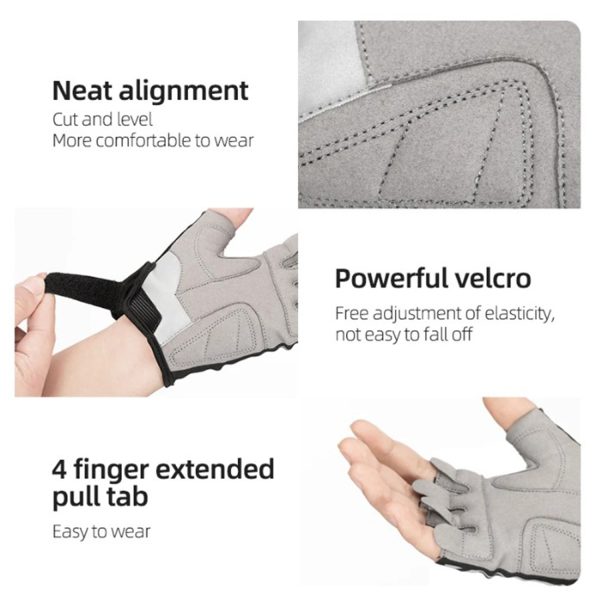 RockBros® Half-Finger Reflective Cycling Gloves - Image 2