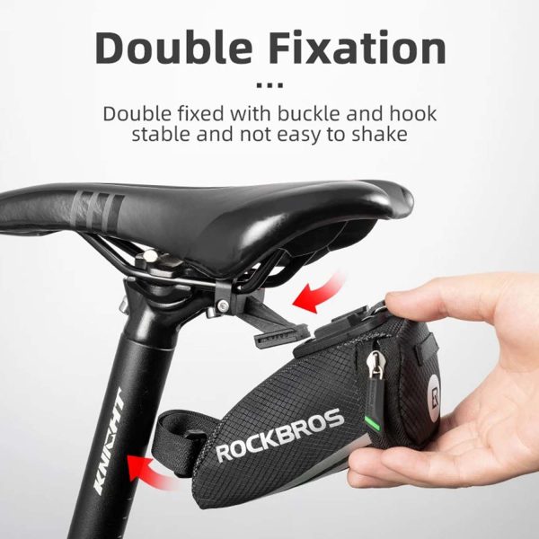 RockBros® Mini Saddle Bag: Lightweight Under Seat Pouch - Image 9