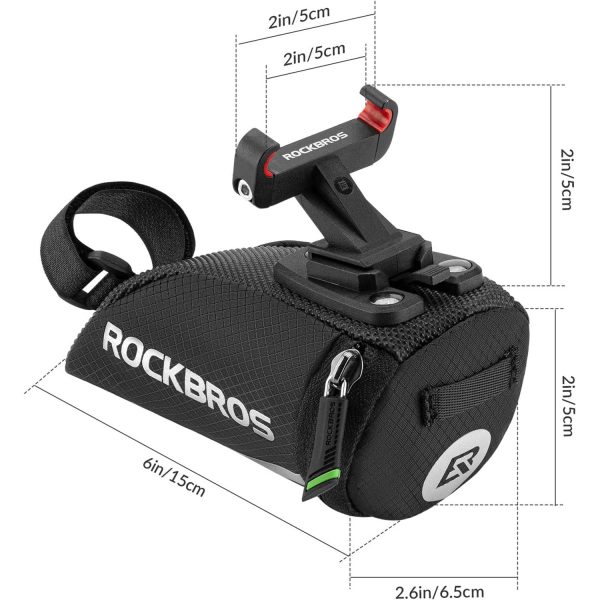 RockBros® Mini Saddle Bag: Lightweight Under Seat Pouch - Image 2