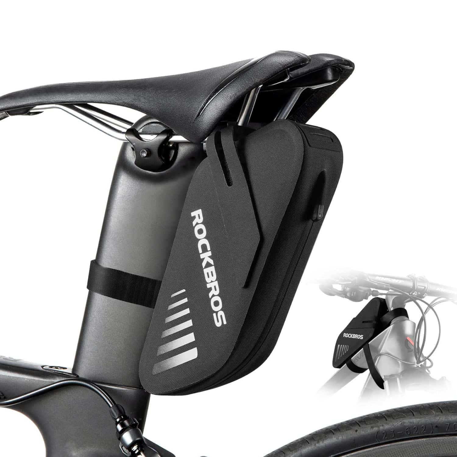 RockBros® Waterproof Bike Saddle Bag: Lightweight Frame Bag - Image 4