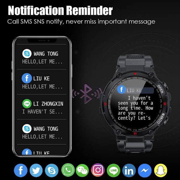 FocusFit® K22 Smartwatch: Fitness Tracker with Health Monitoring - Image 8