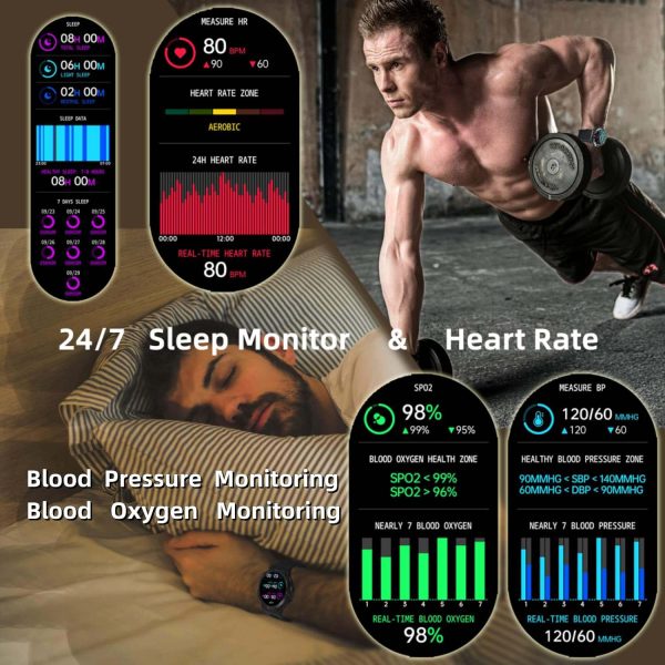 FocusFit® K56 Smartwatch Tactical Fitness Tracker 1.39” screen - Image 5