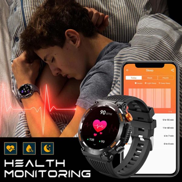 FocusFit® HT17 Smartwatch: With Compass & Flashlight Features - Image 10