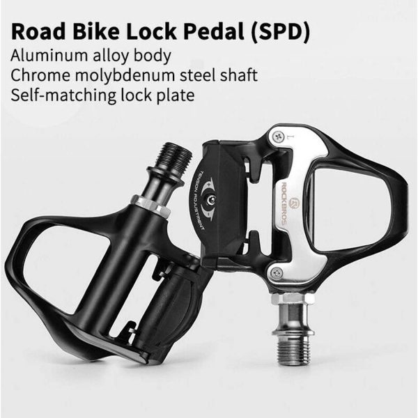 RockBros® Aluminium Bike Pedals: Clipless Self Locking SPD-SL - Image 7