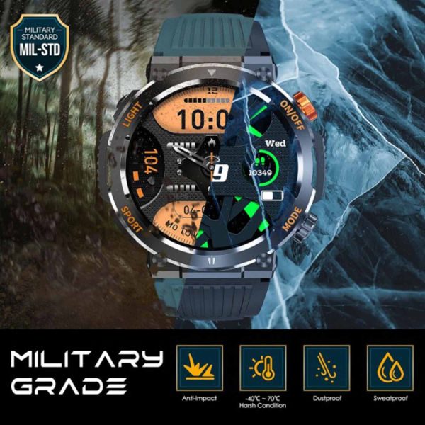 FocusFit® HT17 Smartwatch: With Compass & Flashlight Features - Image 13
