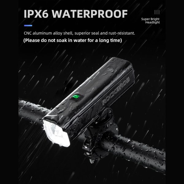 RockBros 1500 Lumens Bike Headlight: 5 Modes - Image 2