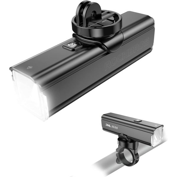 RockBros 1500 Lumens Bike Headlight: 5 Modes - Image 3