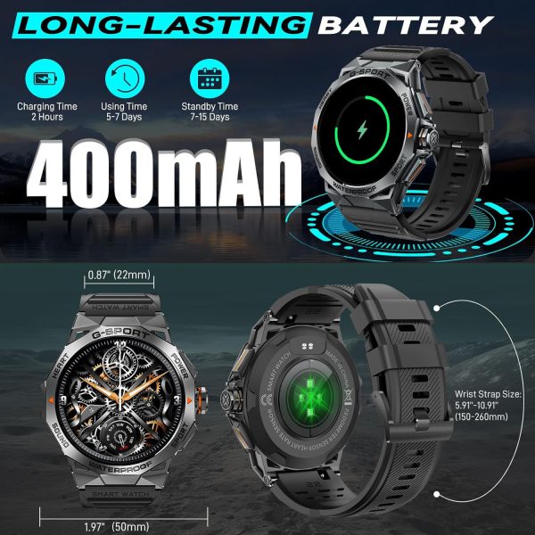 FocusFit ® K62 1.43" HD Display Fitness Smartwatch - Image 5