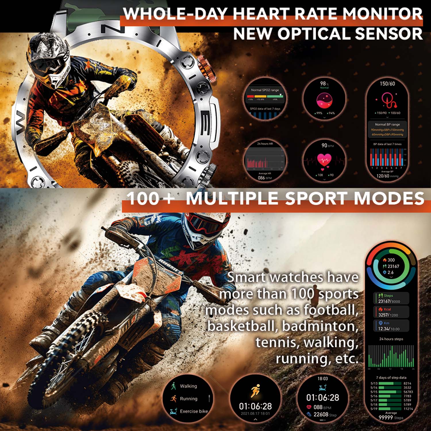 FocusFit® K59 1.43" AMOLED HD-Display Fitness Smartwatch - Image 7