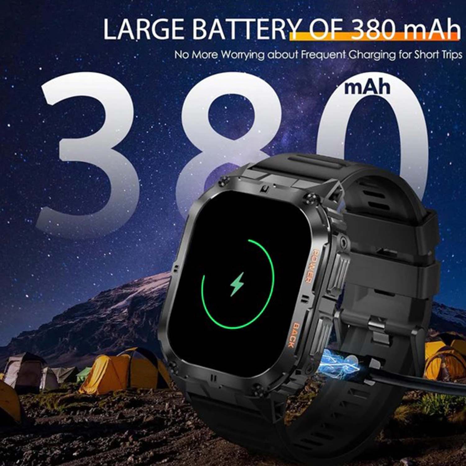 FocusFit® K61 AMOLED 1.96" Sport Smartwatch Fitness Tracker - Image 11