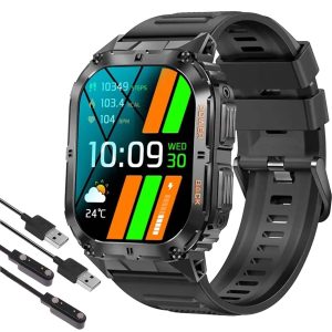 FocusFit® K61 AMOLED 1.96" Sport Smartwatch Fitness Tracker