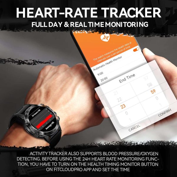 FocusFit® K52 1.39" Military Sport Smartwatch - Image 7