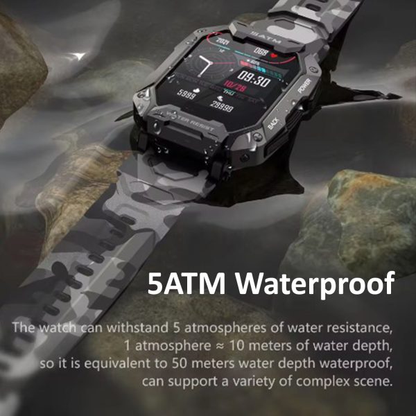 FocusFit® C20 1.71” Military Rugged HD Display Smartwatch - Image 5