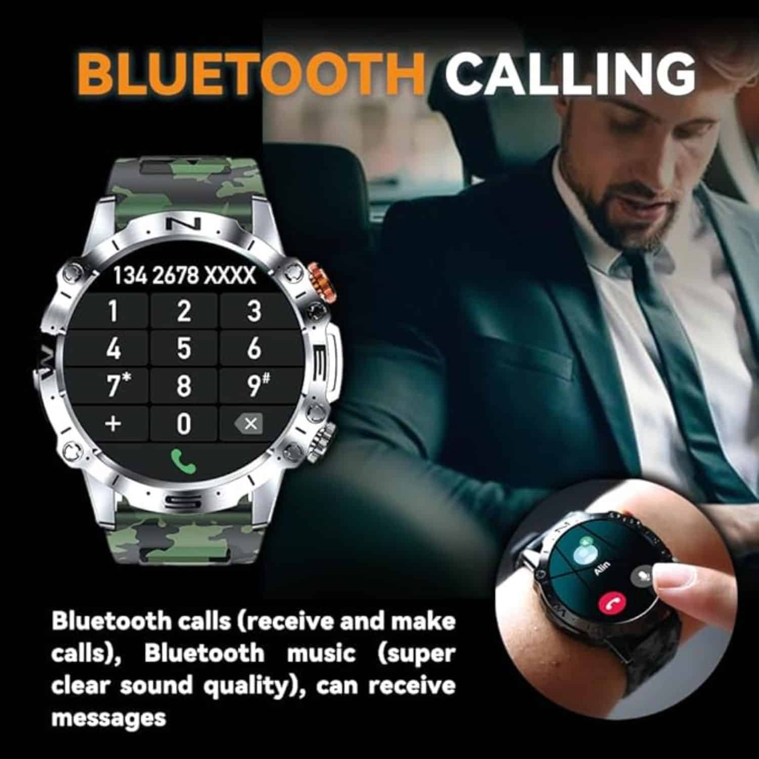 FocusFit® K59 1.43" AMOLED HD-Display Fitness Smartwatch - Image 4