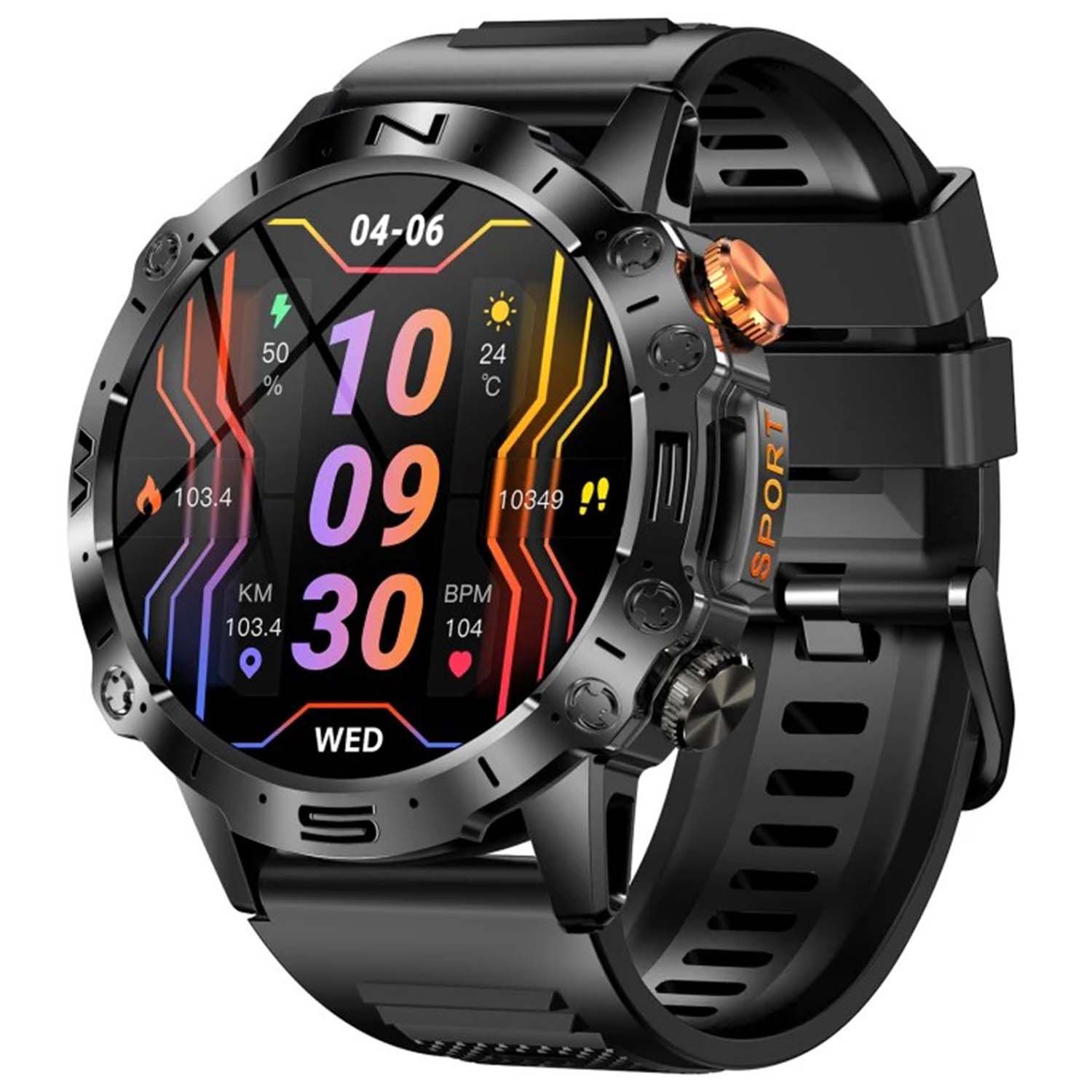FocusFit® K59 1.43" AMOLED HD-Display Fitness Smartwatch - Image 2