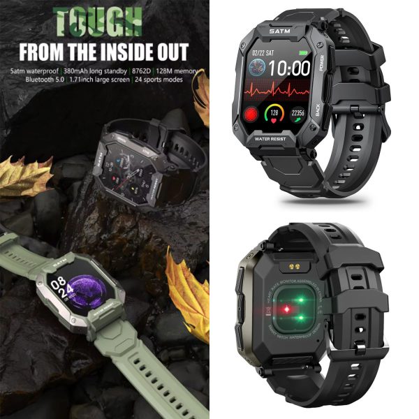 FocusFit® C20 1.71” Military Rugged HD Display Smartwatch - Image 13