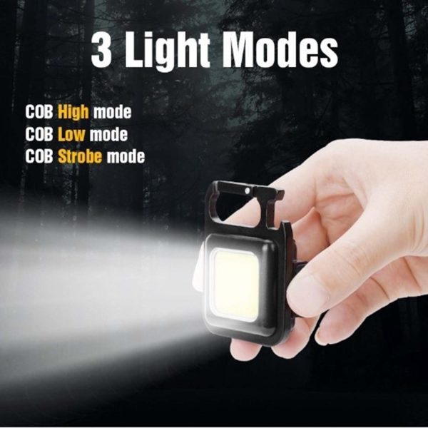 FocusLights®Mini LED Keychain Light: USB Rechargeable 4-in-1 - Image 5