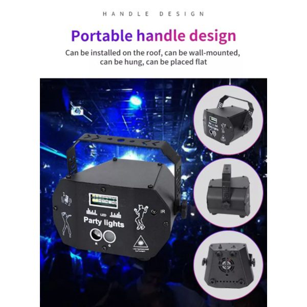FocusLights® 3-in-1 RGB Party DJ Disco Light: Strobe Projector - Image 8