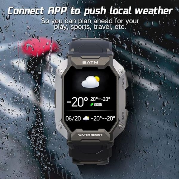 FocusFit® C20 1.71” Military Rugged HD Display Smartwatch - Image 12