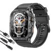 FocusFit® K63 1.96" Military AMOLED Tactical Smartwatch