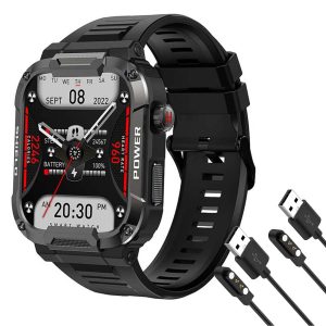 FocusFit® MK66 Rugged Military 1.85" HD Sport Smartwatch