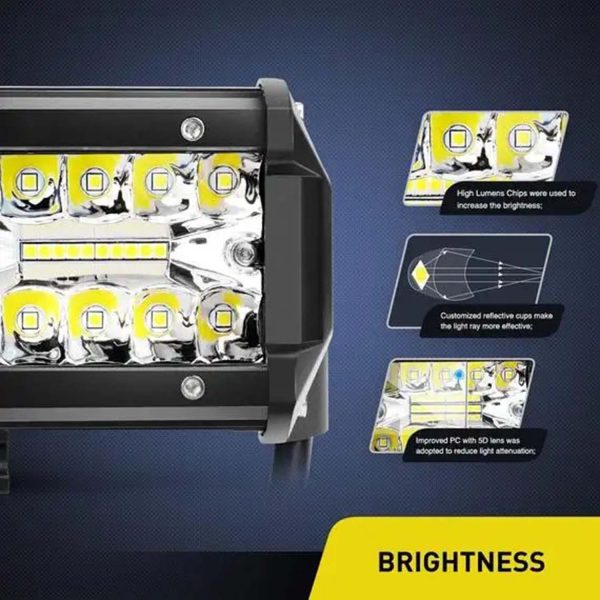 FocusOutdoor® 120W Triple Row LED Light Bar - Image 5