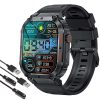 FocusFit® K57 1.96" Rugged Military Tactical Sports Smartwatch