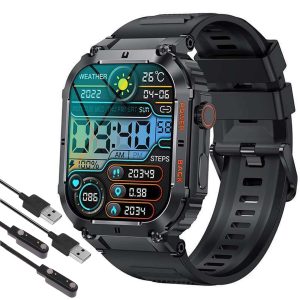 FocusFit® K57 1.96" Rugged Military Tactical Sports Smartwatch