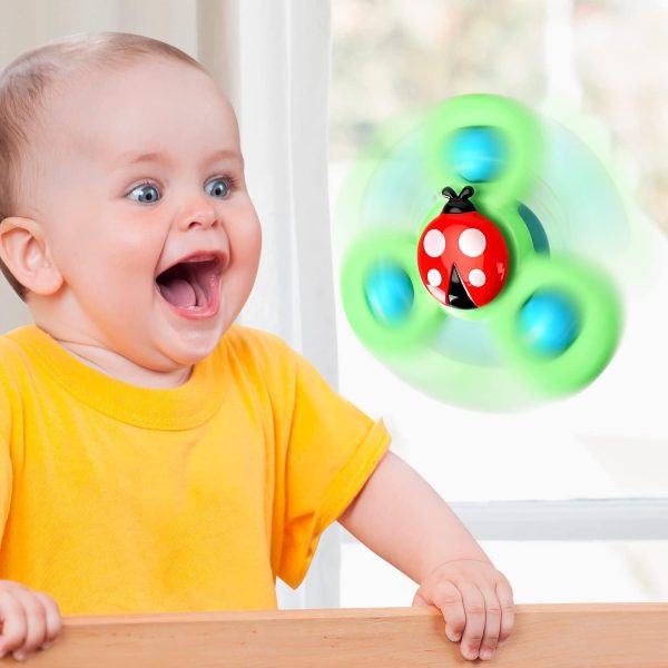 FocusBaby® Suction Cup Insect Spinner Toy: 3 Piece - Image 5