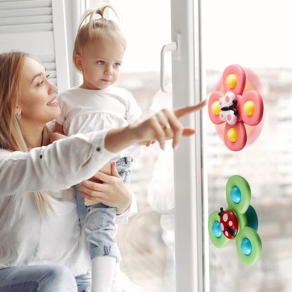 FocusBaby® Suction Cup Insect Spinner Toy: 3 Piece - Image 6