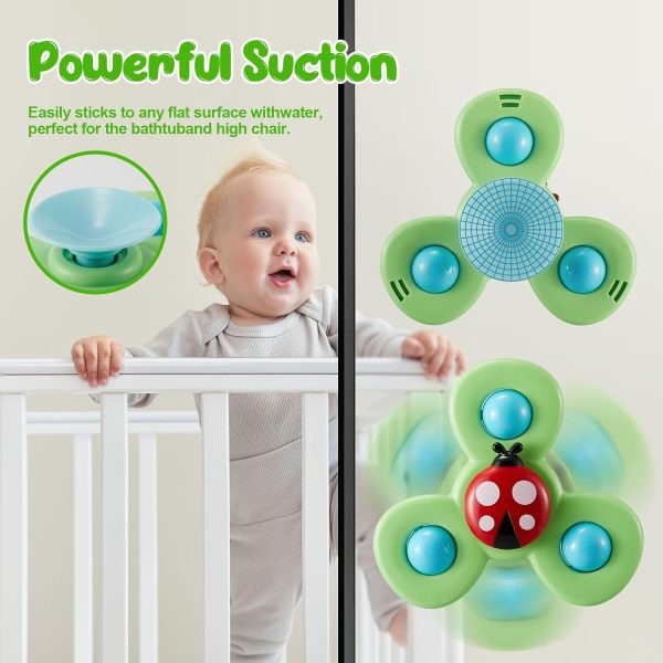 FocusBaby® Suction Cup Insect Spinner Toy: 3 Piece - Image 7