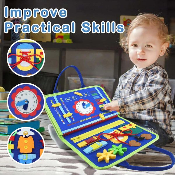 FocusToys® Montessori Felt Busy Book for Sensory Learning - Image 13