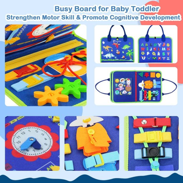 FocusToys® Montessori Felt Busy Book for Sensory Learning - Image 3