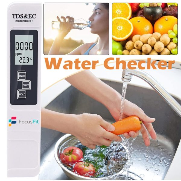 FocusFit® 3-in-1 TDS EC Water Tester: Multifunctional Digital LCD - Image 11