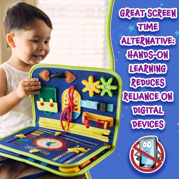FocusToys® Montessori Felt Busy Book for Sensory Learning - Image 12