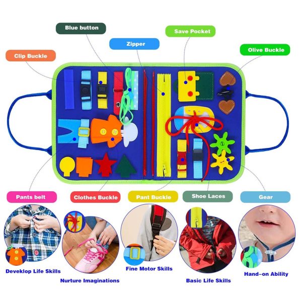 FocusToys® Montessori Felt Busy Book for Sensory Learning - Image 2