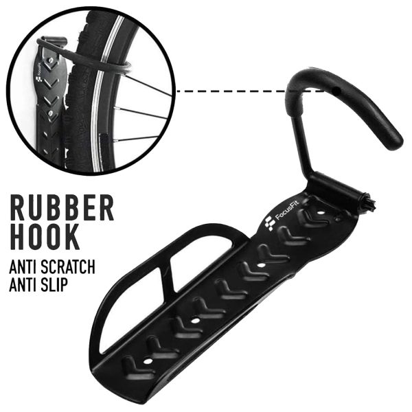 FocusFit® Vertical Bike Wall Mount Hook: Heavy-Duty Bicycle Rack - Image 4