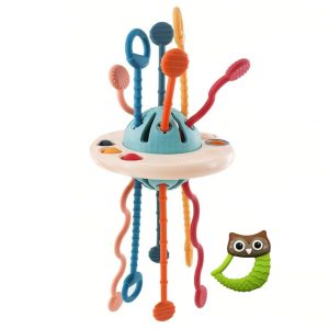 FocusToys® Baby Montessori Sensory Pull String Teething Toy