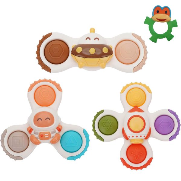 FocusToys® Space Travel Sensory Suction Cup Spinner Toy