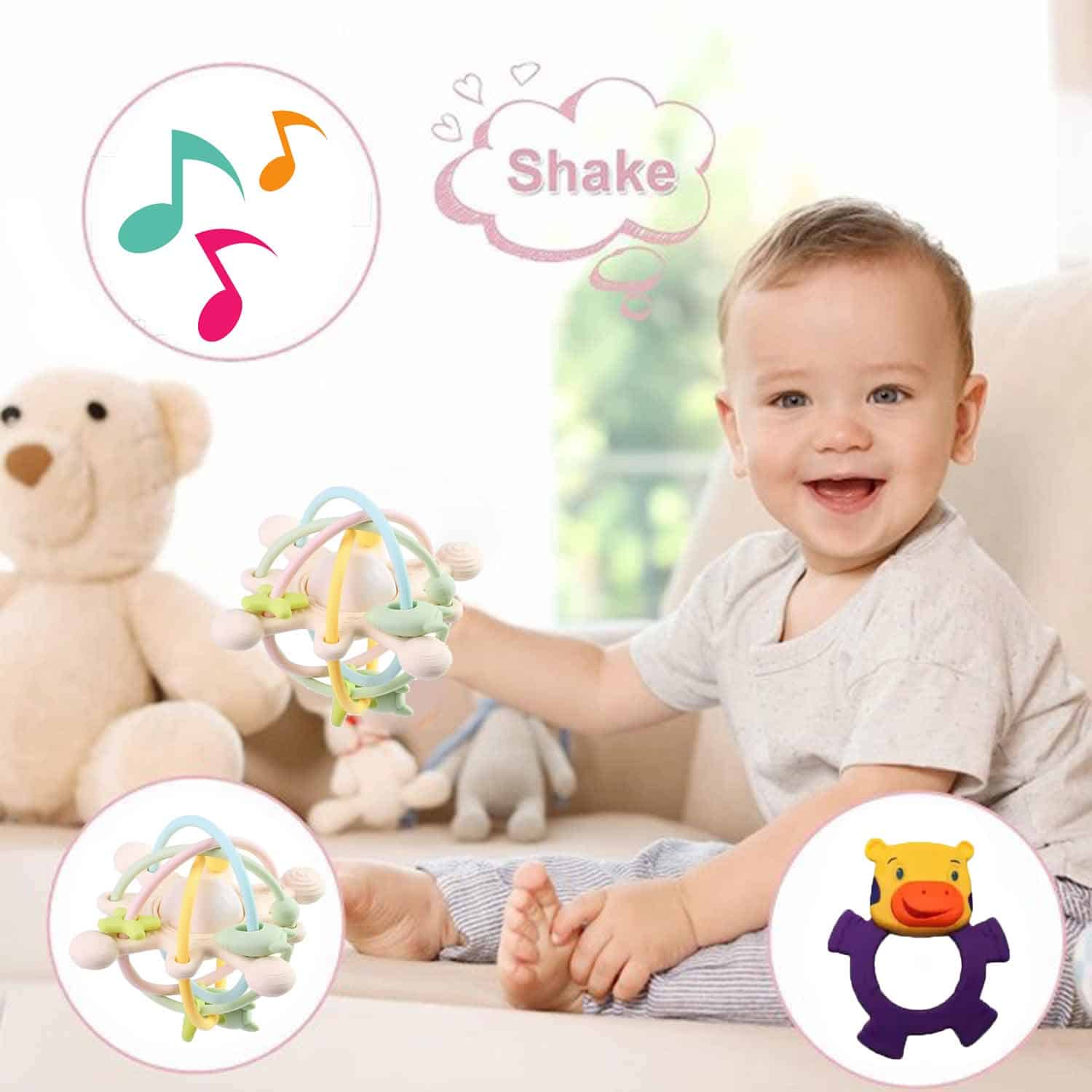 FocusToys® Educational Space Teether Sensory Exploration Ball - Image 10
