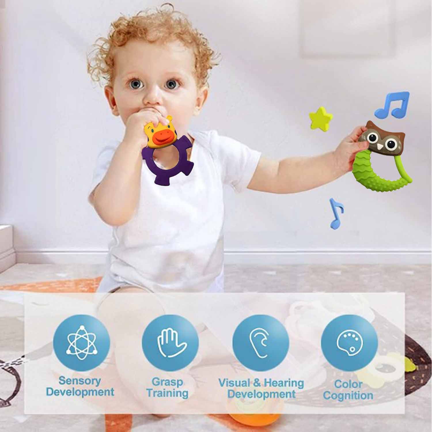 FocusToys® Educational Space Teether Sensory Exploration Ball - Image 9