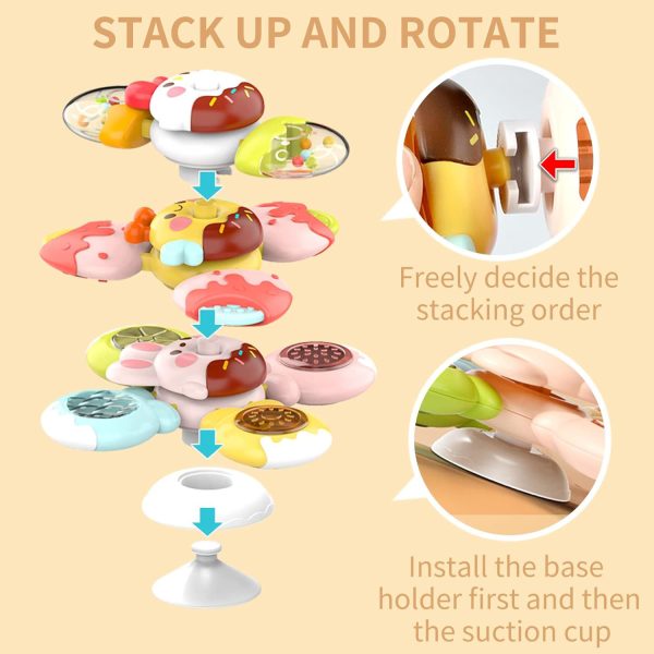 FocusToys® Candy Suction Cup Spinner Sensory Toy - Image 16