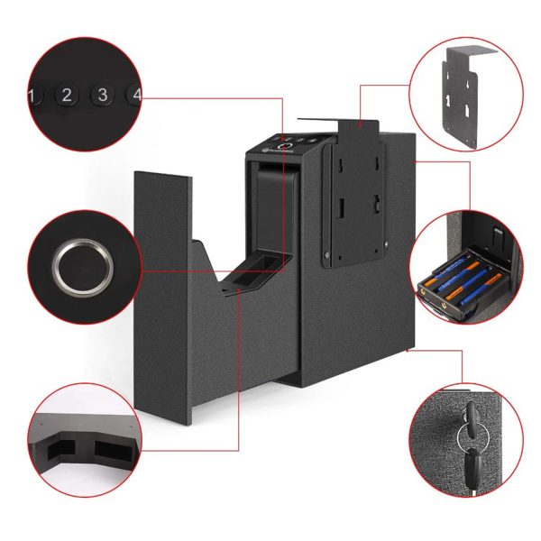 FocusOutdoor® Biometric Fingerprint Slider Handgun Safe - Image 8
