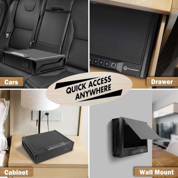 FocusOutdoor® Biometric Fingerprint 3-Way Access Gun Safe - Image 5