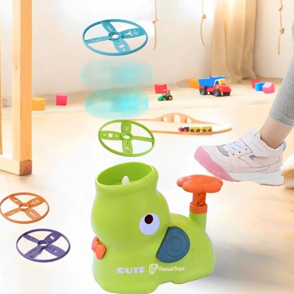 FocusToys® Elephant Flying Disc Launcher Catching Game - Image 8