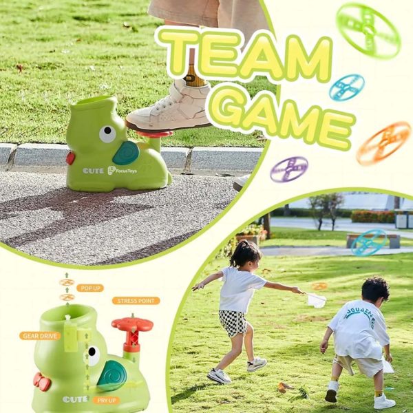 FocusToys® Elephant Flying Disc Launcher Catching Game - Image 7